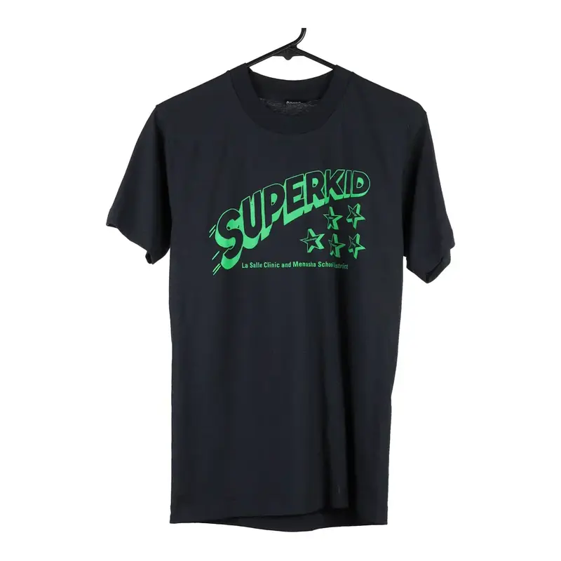 Screen Stars T-Shirt - Medium Black Cotton