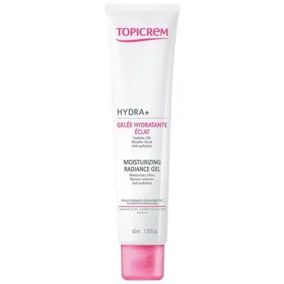 Topicrem Hydra+ - Luminous Moisturizing Jelly - Dehydrated Sensitive Skin 40 ml