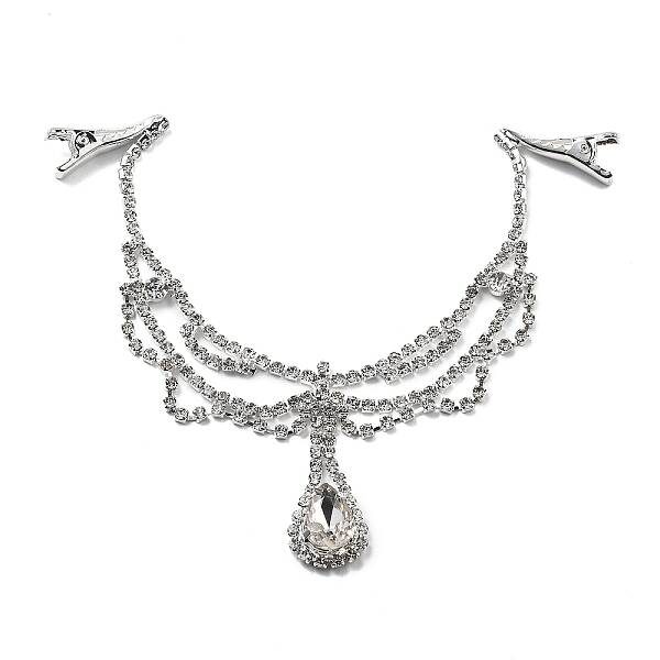 Alloy Rhinestone Hair Chain