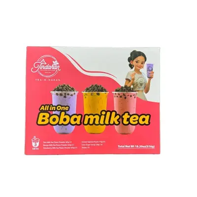 All in 1 Boba Milk Tea Powder! TARO-MANGO-STRAWBERRY FLAVOR
