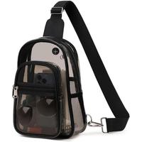 Clear Crossbody Purse - Stadium Approved Waterproof Purse for Concerts, Sporting Events & Outdoor Use, Lightweight & Function...