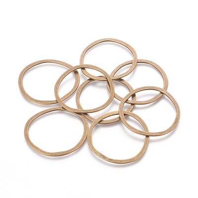 Tibetan Style Alloy Linking Rings