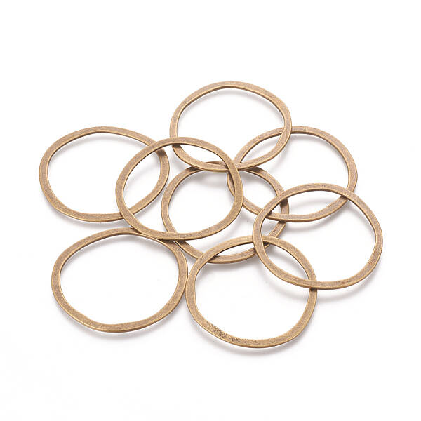 Tibetan Style Alloy Linking Rings