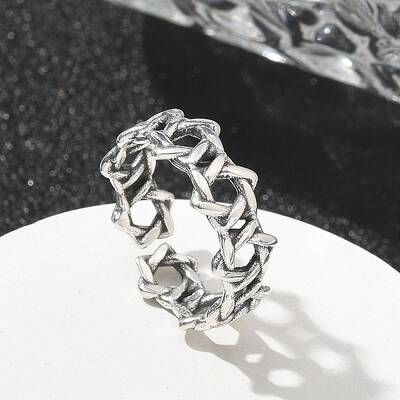 Sterling Silver Open Cuff Rings for Women