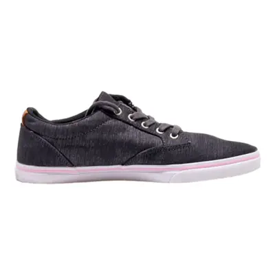 VANS Old Skool Low Top Trainers Black Canvas Womens UK 4.5