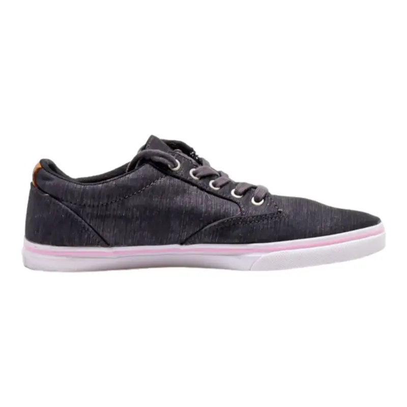 VANS Old Skool Low Top Trainers Black Canvas Womens UK 4.5