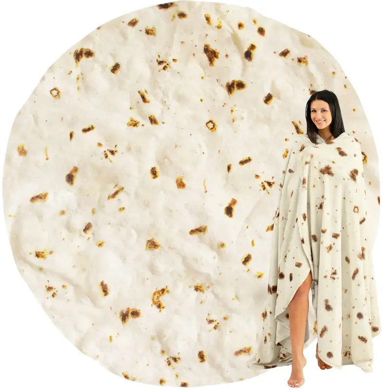 Tortilla Blanket - Soft, Cozy Throw Blanket Designed Like a Giant Tortilla - Perfect for Snuggling or Fun Gifts christmas thr...