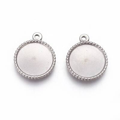 Tarnish Resistant 304 Stainless Steel Pendant Cabochon Settings