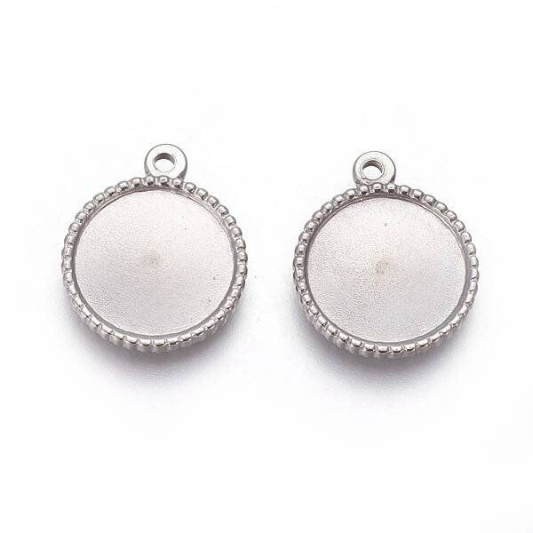 Tarnish Resistant 304 Stainless Steel Pendant Cabochon Settings