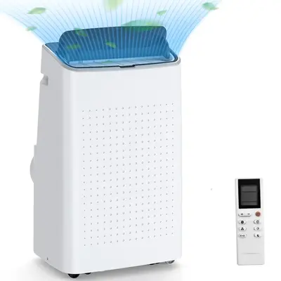 Garvee 14000 BTU Portable Air Conditioner with Remote Control for Room Up to 700 Sq.Ft., Ultra Quiet Free Standing 3-In-1 Coo...