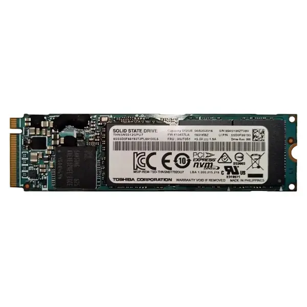 THNSN5512GPU7 Toshiba XG3 Series 512GB Multi-Level Cell PCI Express NVMe 3.1 x4 M.2 2280 Solid State Drive