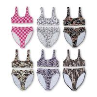 Adult Women Camo Swim Suit 2pcs Women Swim Wear Beach Wear Bathing Suit Women bikinis