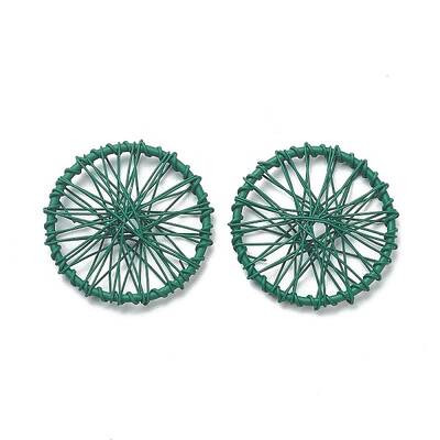 Spray Painted Alloy Pendants