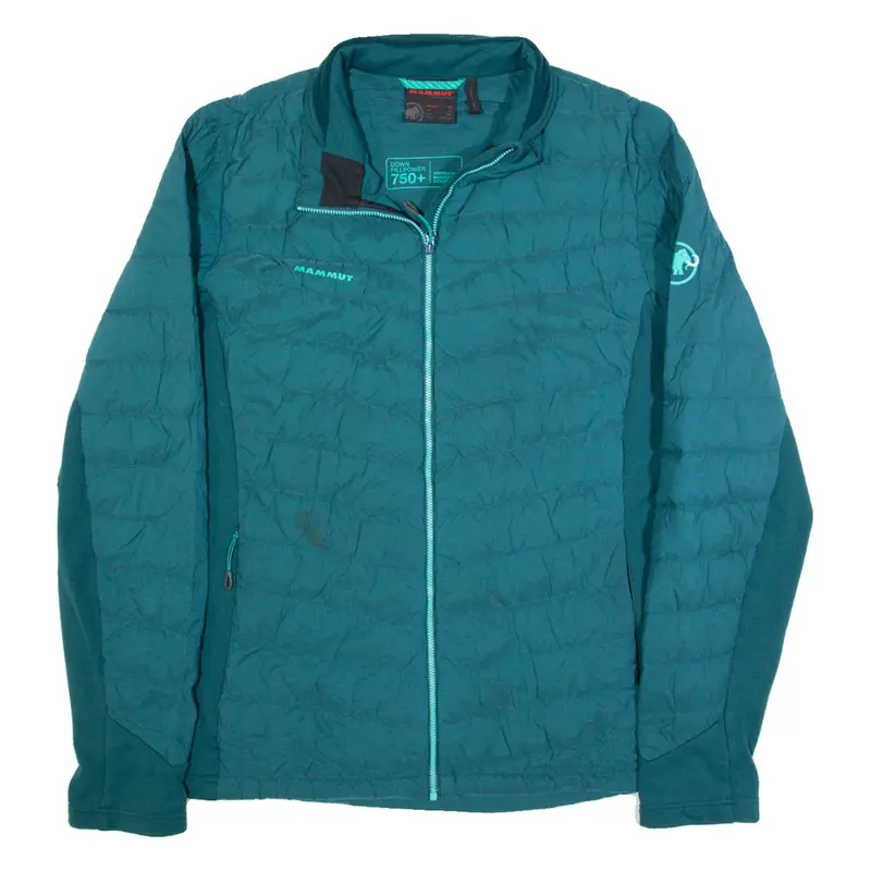 MAMMUT Down Insulated Mens Puffer Jacket Blue XL