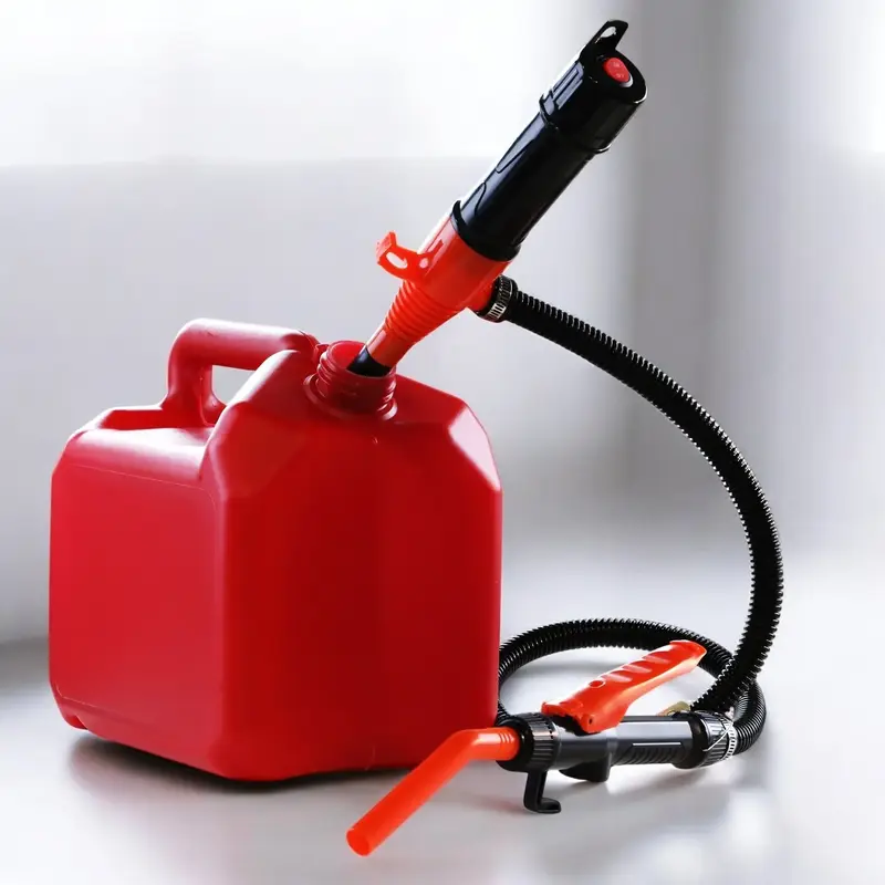 Portable Batterypowered Oil Pump - Electric Car fuelsiphon Fuel  water Transfer Pump with Nozzle, liquid gas siphon Tools,Tru...