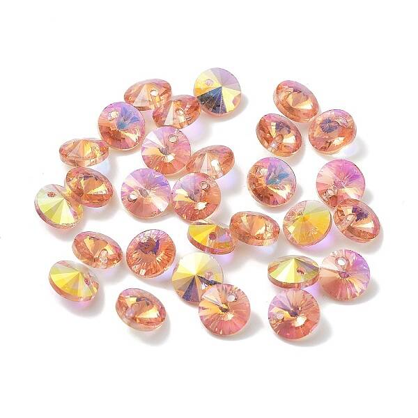 Electroplate Transparent Glass Beads