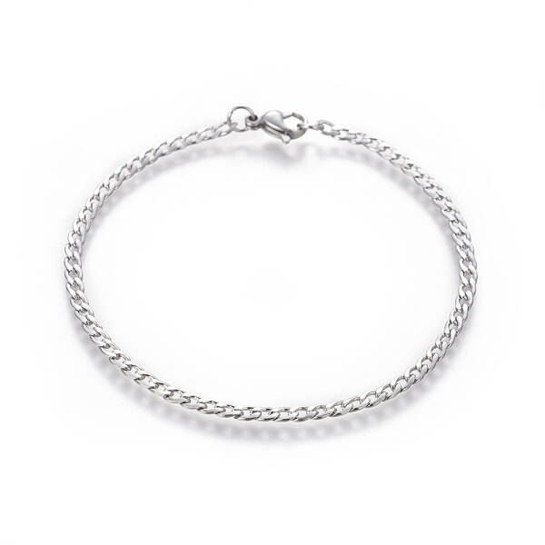 Tarnish Resistant 304 Stainless Steel Curb Chain Bracelets