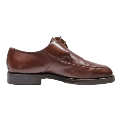 BALLY Derby Shoes Brown Leather Mens UK 6.5