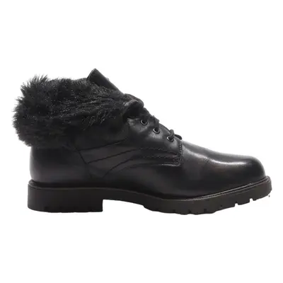 EXCEED Ankle Boots Black Leather Womens UK 6