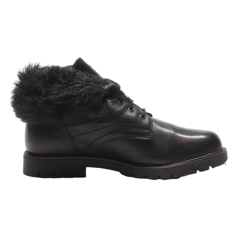 EXCEED Ankle Boots Black Leather Womens UK 6