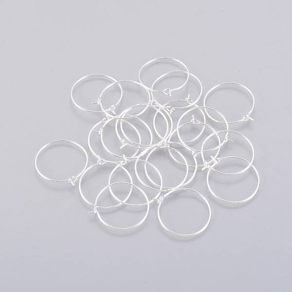 Brass Wine Glass Charm Rings