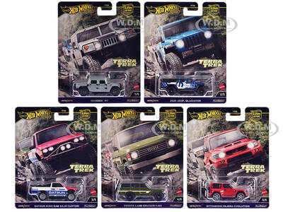 Terra Trek 5 piece Set Car Culture 2024 Series C Diecast Model Cars by Hot Wheels