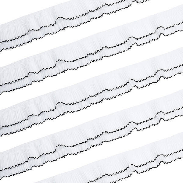 6 Yards 2-Layer Polyester Pleated Ribbon
