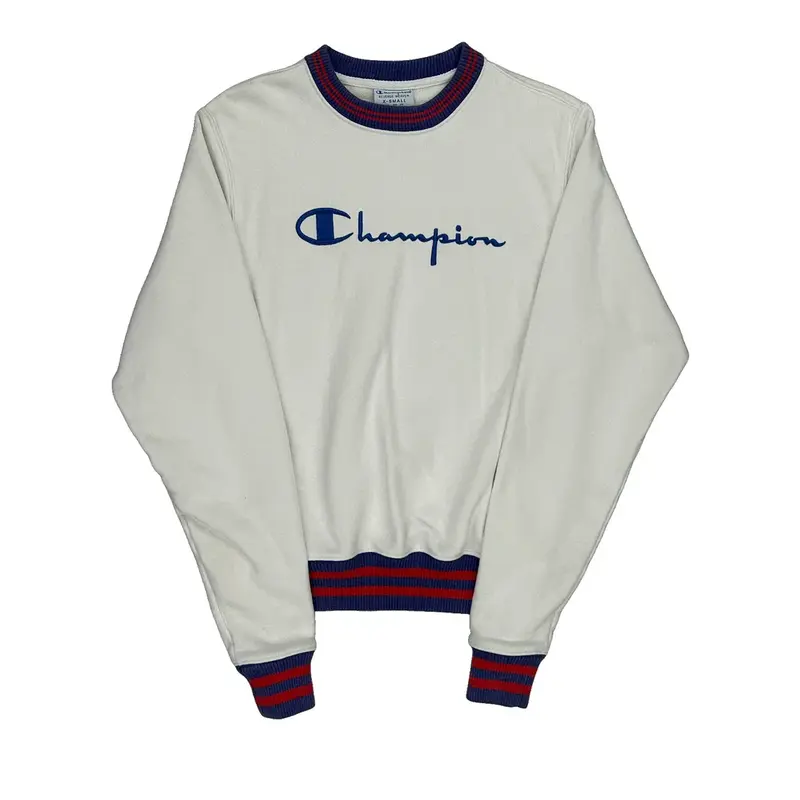 Reverse Weave Champion Sweatshirt - XS White Cotton Blend