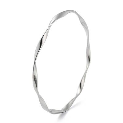 Non-Tarnish Twist 304 Stainless Steel Bangles