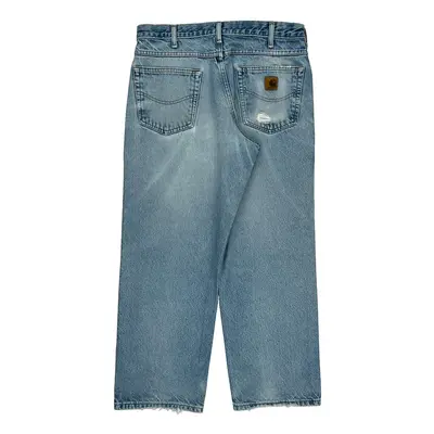 Loose Fit Carhartt Jeans - 34W 29L Light Wash Cotton