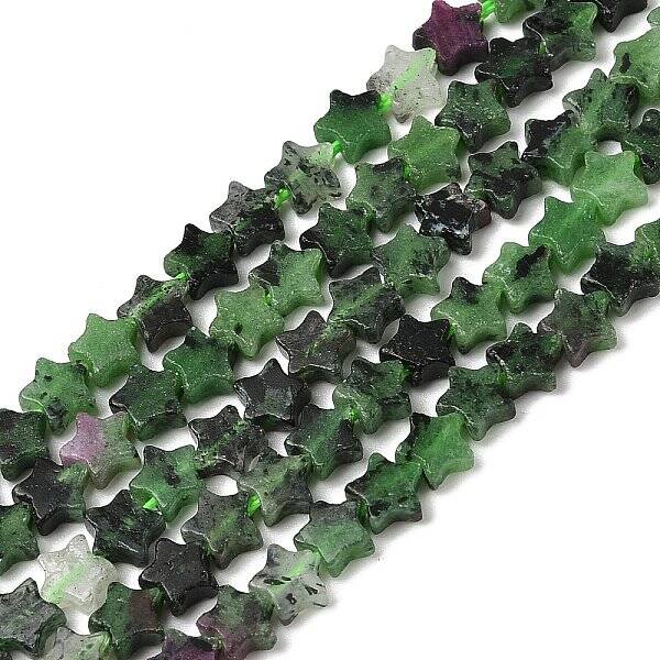 Natural Ruby in Zoisite Beads Strands