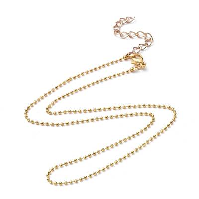 Brass Ball Chains Necklace Making