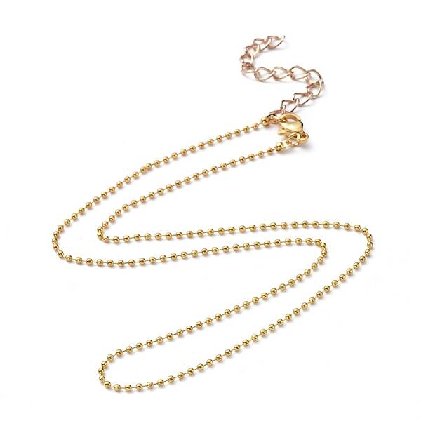 Brass Ball Chains Necklace Making