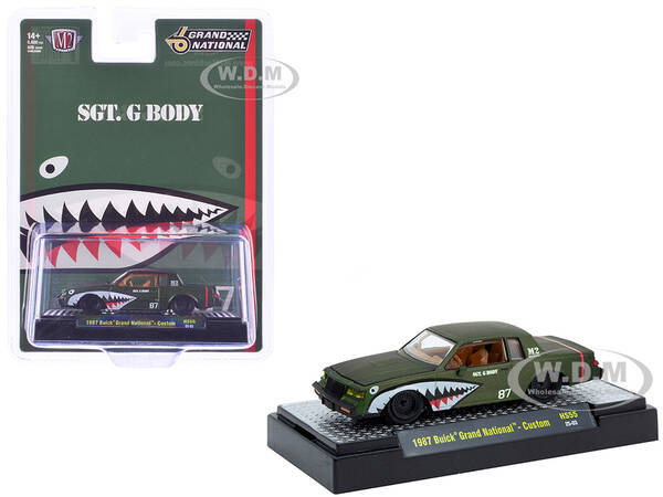 1987 Buick Grand National Custom Green Metallic with Shark Mouth Graphics \