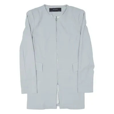 ZARA Basic Jacket Blue Womens M