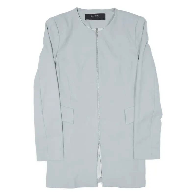 ZARA Basic Jacket Blue Womens M