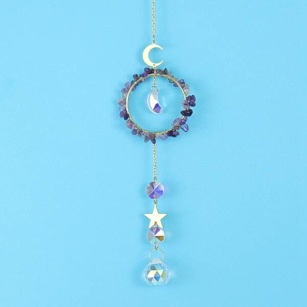 Glass & Brass Pendant Decorations