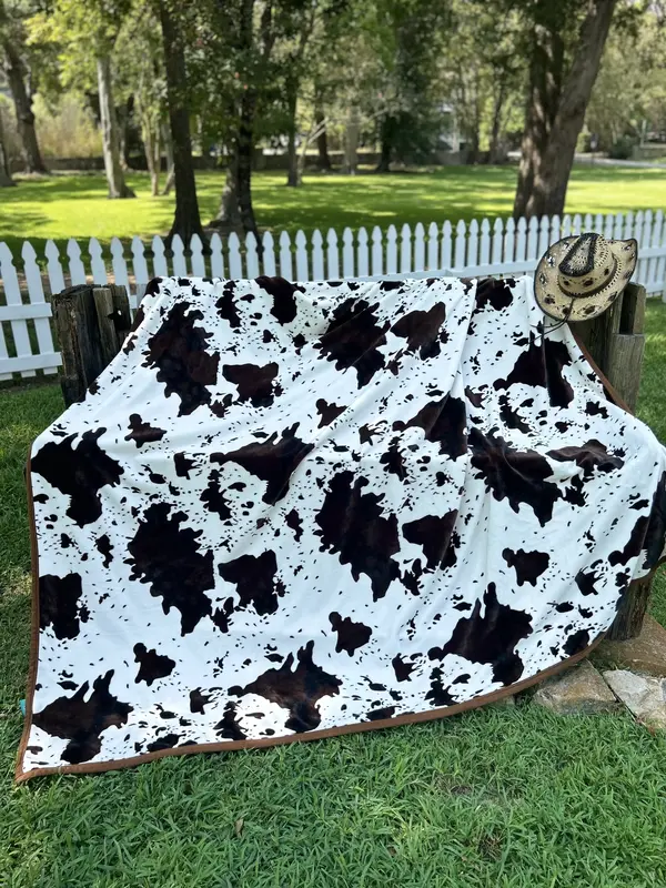 Original Cow Print King Blanket
