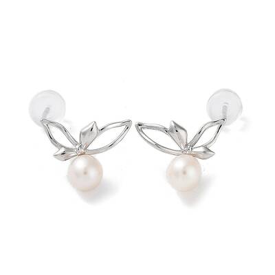 Natural Pearl Stud Earrings for Women