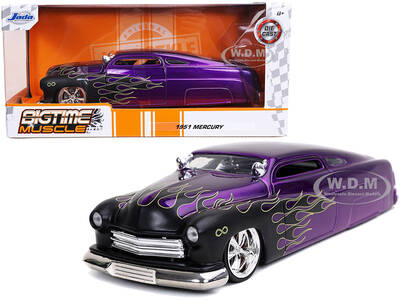 1951 Mercury Purple with Black Flames \