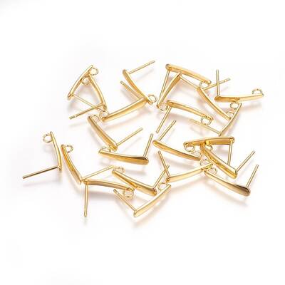 304 Stainless Steel Stud Earrings Findings