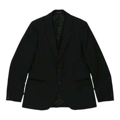 Emporio Armani Pinstripe Blazer - Medium Black Wool
