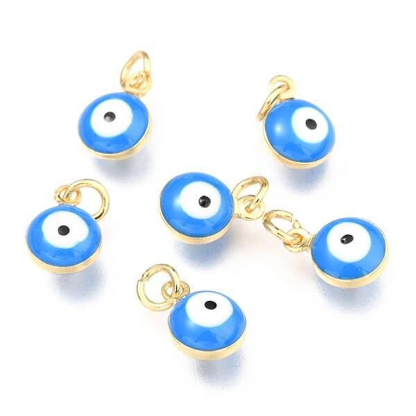 Brass Enamel Beads