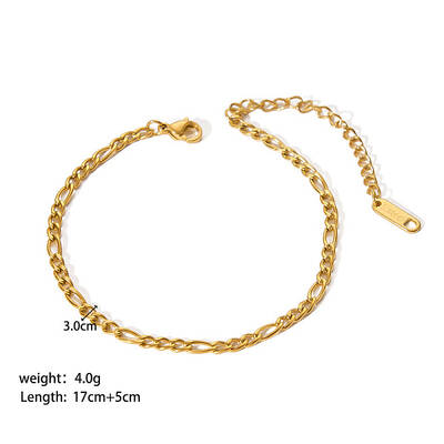 Stylish Stainless Steel  Figaro Chain Bracelets for Women