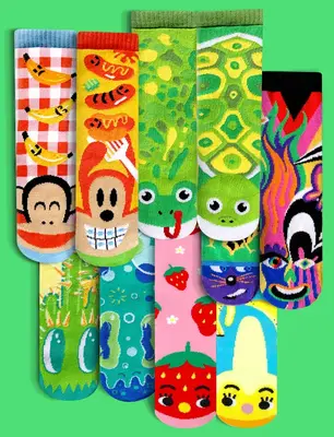 PALS SOCKS VARIETY BUNDLE | # OF PAIRS: REGULAR PACK (5 Pairs) | Size: KIDS LARGE