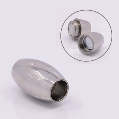 Tarnish Resistant 304 Stainless Steel Magnetic Clasps with Glue-in Ends