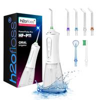 h2ofloss P11 Rechargeable Portable water flosser & Oral Irrigator – 300ML Water Tank, Whitening Tablets to Whiten Your Teet...