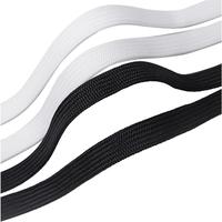 50cm black and white casual sneakers flat polyester shoelaces