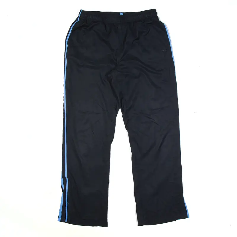 REEBOK Track Pants Black Straight Mens S W28 L28