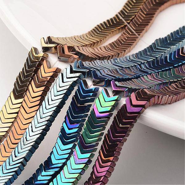 Electroplate Non-magnetic Synthetic Hematite Bead Strands